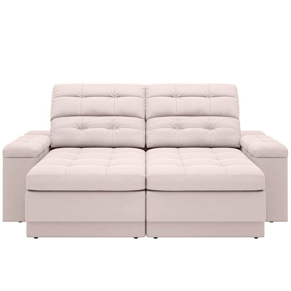 Sofá Retrátil Reclinável 2 Lugares DDS Next Brunello com Almofadas