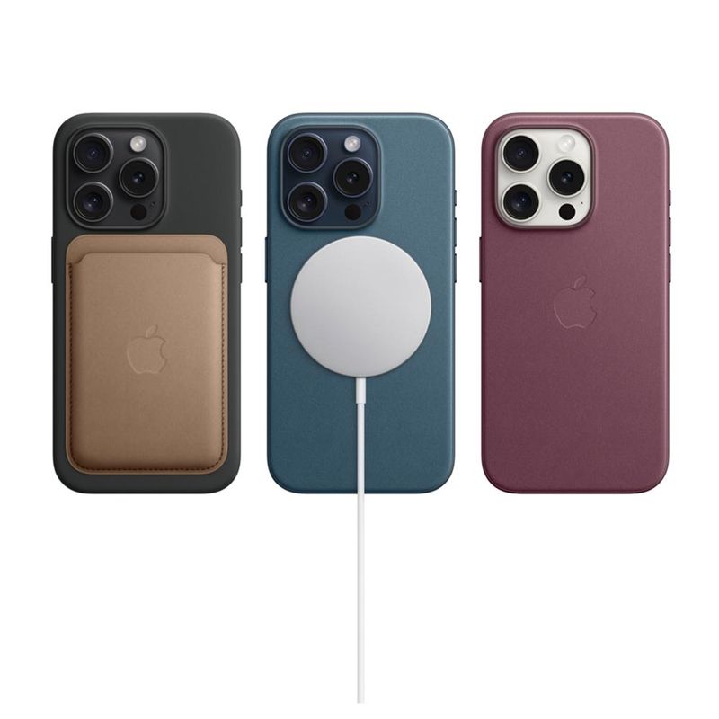Capa de tecido FineWoven com MagSafe para iPhone 15 Plus – Preto - Apple  (BR)